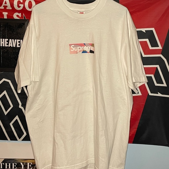 Supreme Other - Supreme Emilio Pucci White/Dusty Pink Box Logo T-shirt